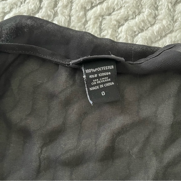 Torrid Black Sheer Chiffon Top High Low Pullover Overlay Tank Sz 0 (L/12) - Picture 5 of 5
